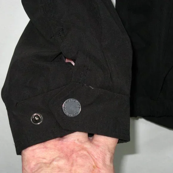 London Fog Bomber style Jacket - Black - Size Medium - Like New - Picture 3 of 6